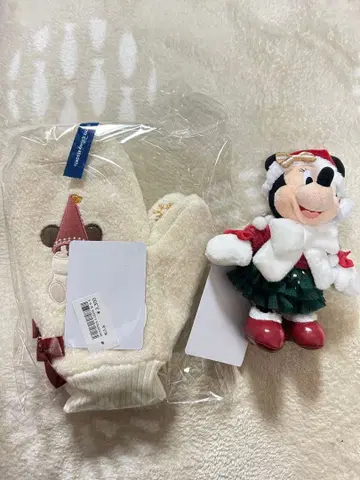 리루린린 미튼 미니 봉제 인형 배지 디즈니 크리스마스 세트