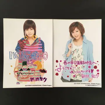 2265 모닝구무스메. 아라가키 리사 브로마이드 2장 세트