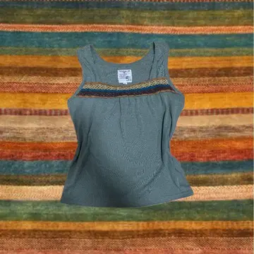 그린 탱크탑 M 모리걸 해외 에스닉