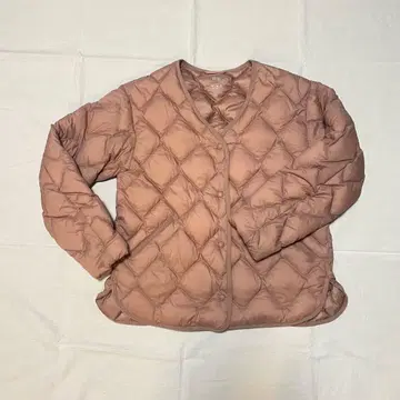 유니클로 울트라 라이트 다운 릴랙스 자켓 핑크 S 사이즈