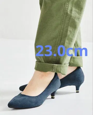 뛸 수 있는 펌프스 메탈릭 라인 힐 R-3206 네이비