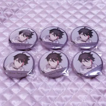 니지산지 Welcome 초기 캔뱃지 등신 사에구사 아키나 6점