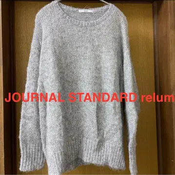 JOURNAL STANDARD relume 그레이 반짝이 니트 스웨터