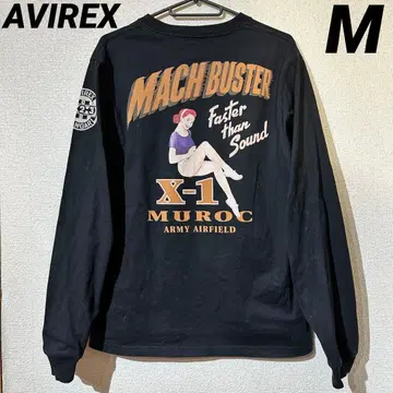 [ 무료배송 ] AVIREX 핀업걸 롱T 블랙 M 사이즈