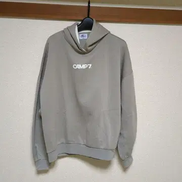 CAMP7 후드 부착 베이지 후드티