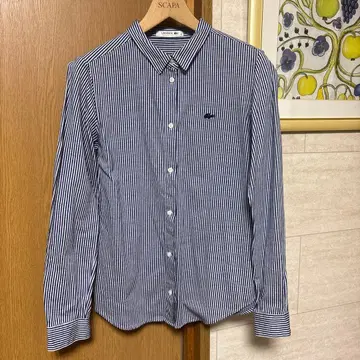 LACOSTE 스트라이프 긴팔 셔츠 38