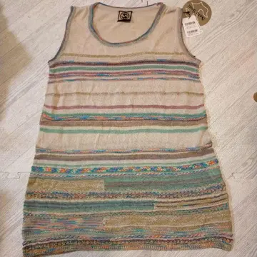 사토 세니 슬리브리스 튜닉 멀티 컬러