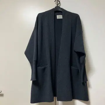 IENA 그레이 오픈 프론트 코트