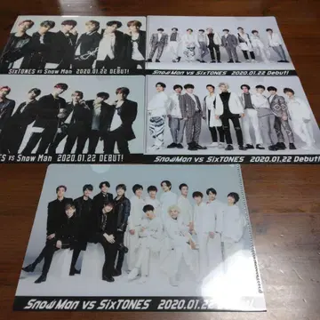 SnowMan SixTONES 5장 세트 미니 클리어 파일 스노우맨