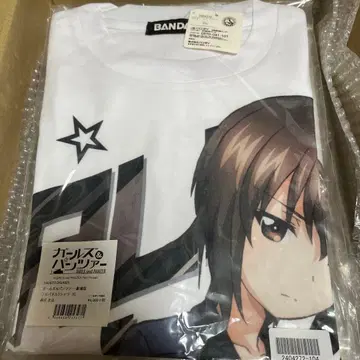 레어 미개봉 걸즈 & 판처 극장판 풀 패널 티셔츠 니시즈미 마호 XL