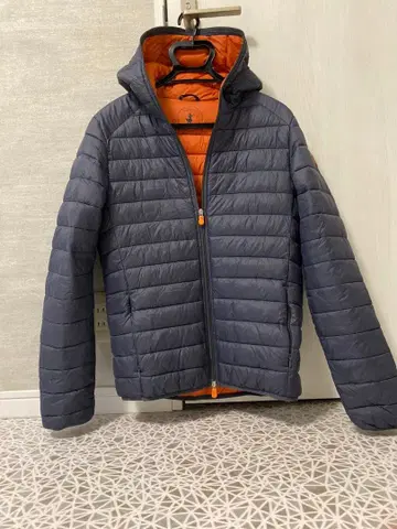 SAVE THE DUCK PLUMTECH 다운 자켓 그레이/오렌지