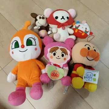 호빵맨 등 봉제 인형 묶음 판매 6세트