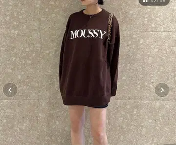 MOUSSY 브라운 오버 사이즈 니트