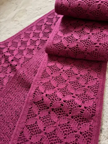 미사용 후리후 와가시린넨 레이스 린넨 반폭 오비