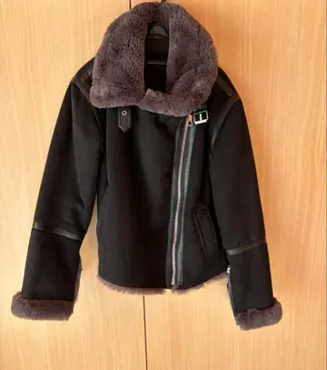 자라 블랙 인조 모피 자켓 여성용