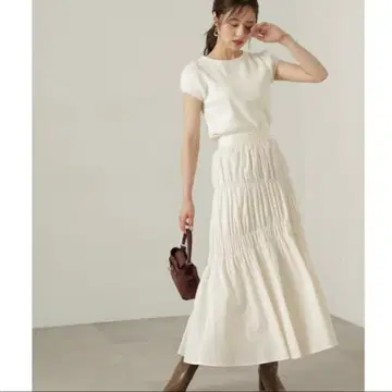 PROPORTION BODY DRESSING 개더 디테일 스커트