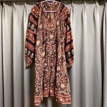 [ ANOKHI ] 블록 프린트 원피스