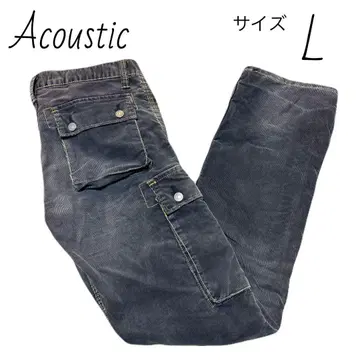 Acoustic 코듀로이 카고 팬츠 사이즈 L 버튼 플라이