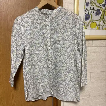 KEITH 리버티 꽃무늬 칠부 소매 셔츠 38