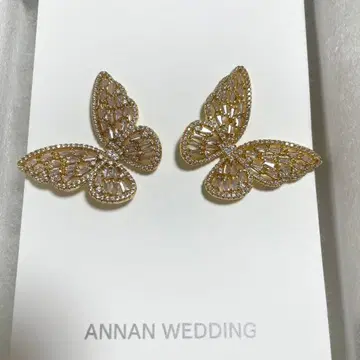 새상품급! ANNAN WEDDING / 나비 귀걸이 / 브라이덜 액세서리