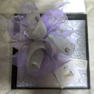 도쿄 IGIN 쉬폰 브로치 보라색