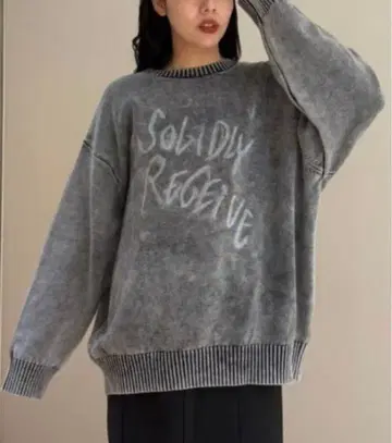 지나시스 BLUR 로고 BIG 풀오버