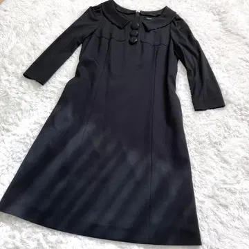 COTOO 코투 원피스 긴팔 블랙 버튼 여성용