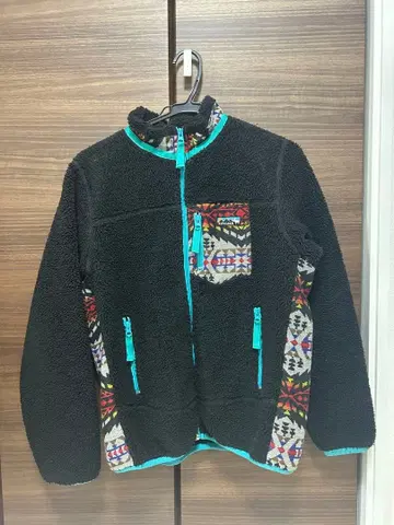 TITICACA 에스닉 패턴 플리스 자켓