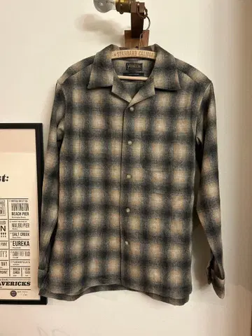 펜들턴 울 오픈 카라 셔츠