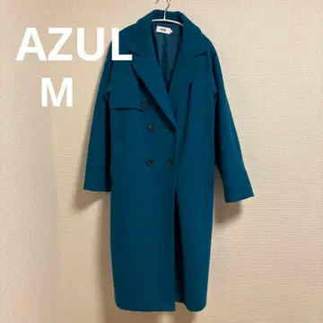 AZUL 롱 코트 M 사이즈 터콰이즈 블루