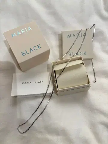 [ 미사용 ] MARIA BLACK Karen Necklace 실버