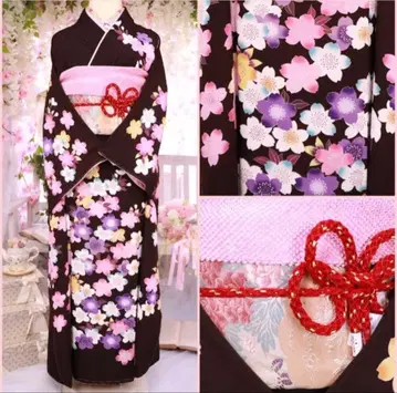 작가 손글씨 유젠 후리소데 후쿠로 오비 2세트