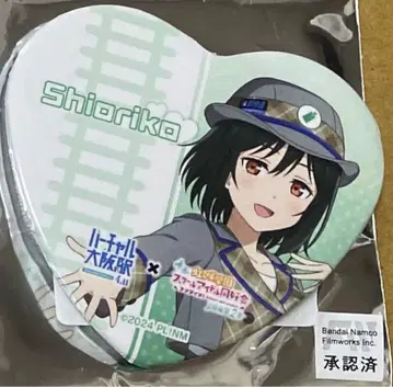 러브 라이브 니지가사키 하트 캔뱃지 미후네 시오리코