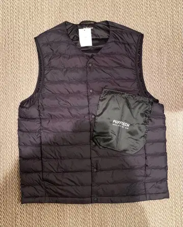 유니클로 퍼프 테크 컴팩트 베스트 남성용 09 블랙 S