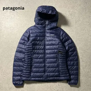 파타고니아 여성용 S 후디드 다운 자켓 네이비 구제 의류 230