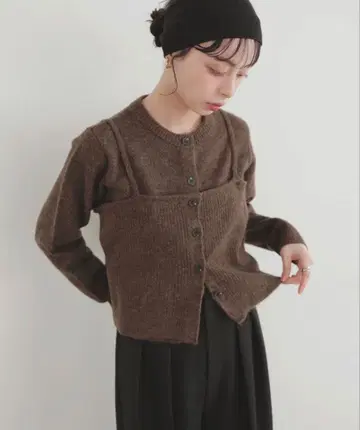 [ LIAN ] 뷔스티에 세트 니트 가디건