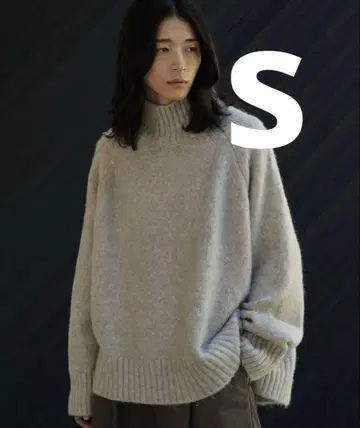 WYM LIDNM 긴팔 니트 그레이 하이넥