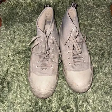 AIGLE 그레이 하이컷 스니커즈