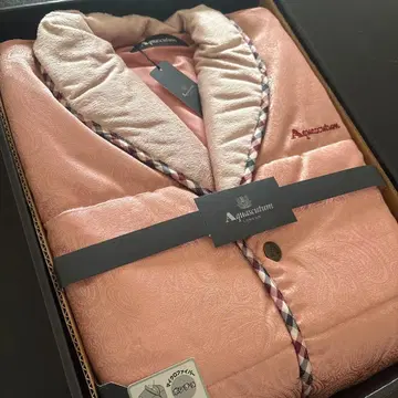 Aquascutum 마이크로 판초 베스트 M-L 핑크 룸웨어