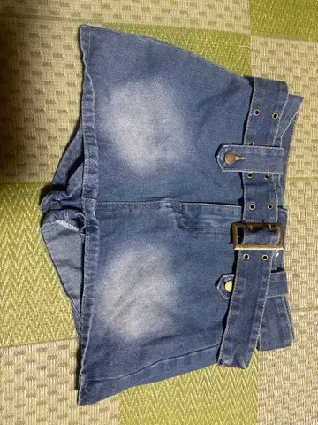 데님 숏팬츠 미니스커트풍