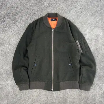 00's vintage MA-1 울 블루종 시티 보이 아메카지