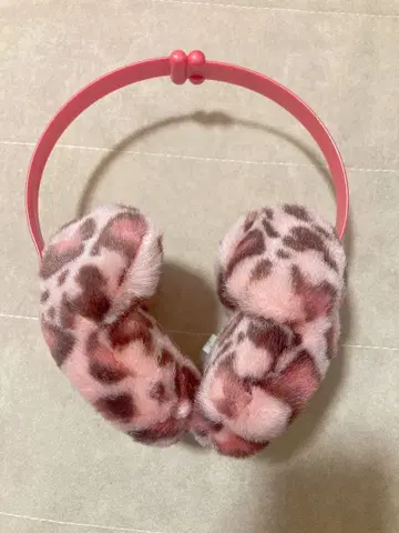 [ 도쿄 디즈니 리조트 한정판 ] 미니 표범 무늬 귀도리/이어햇