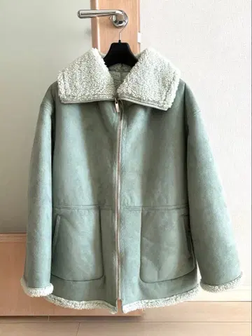 MACPHEE 페이크 무스탕 리버서블 코트