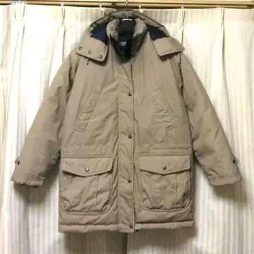 빈티지 90s 랜즈 엔드 다운 자켓 후드티 USA 구제 의류