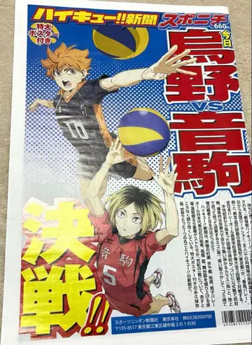 스포니치 하이큐 신문