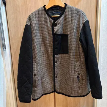 LAVENHAM 체크 무늬 퀼팅 자켓