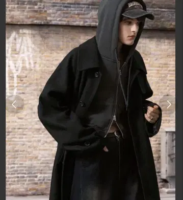 블랙 스텐카라 코트