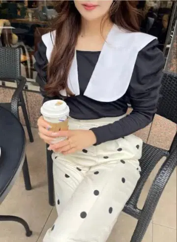 헤 HYEON 마카로니 상의