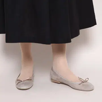 파비오 스코르니 천연 가죽 발레 슈즈 플랫슈즈 37