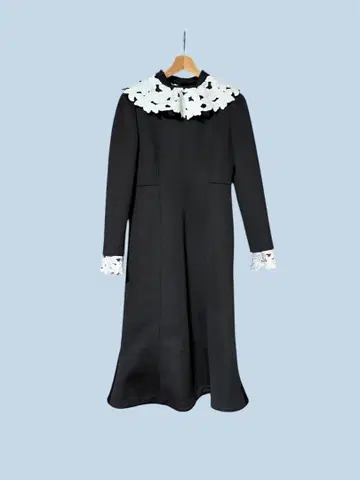 CELFORD 레이스 옷깃 머메이드 원피스 블랙 36 사이즈